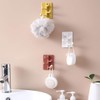 Hoshen 4PCS 180° Flexible Rotating Simple Hook, Creative Bathroom and