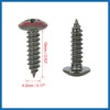A ABSOPRO 50 Sets 4.2x16mm U Clip Screw Assortment Car