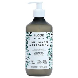 I LOVE Naturals Lime, Ginger and Cardamom Hand and Body Lotion - Moisturizing Lotion for Dry Skin - Coconut Oil and Shea Butter Lotion - 500 ml       
