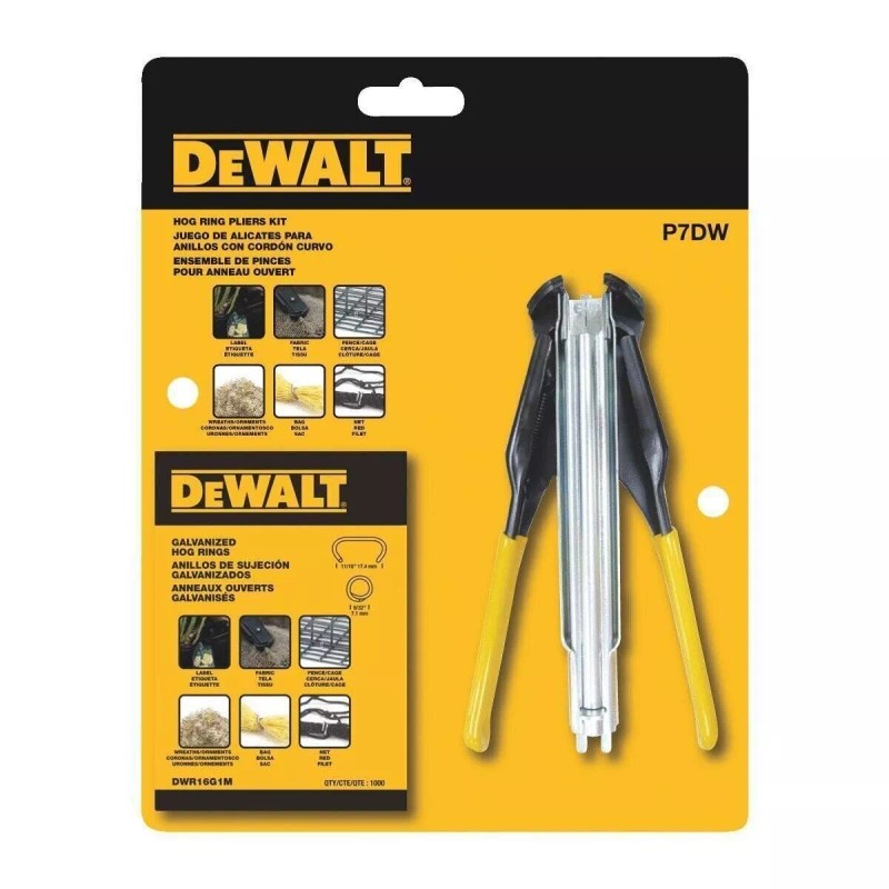 DeWalt P7 Hog Ring Plier Kit