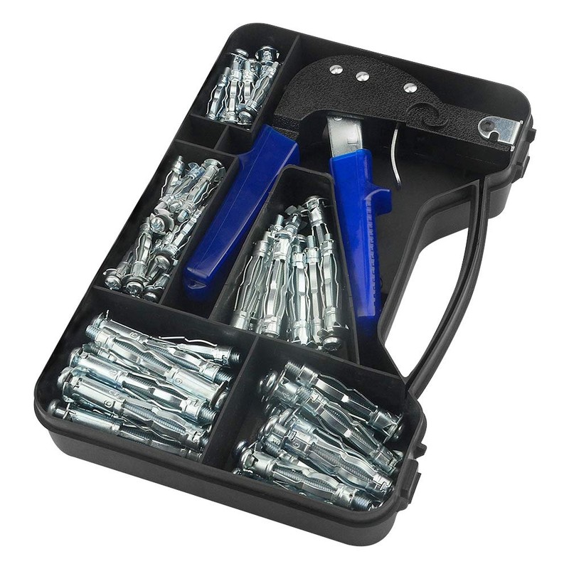 TOVOT 77PCS Wall Anchor Setting Tool Heavy Duty Hollow Wall