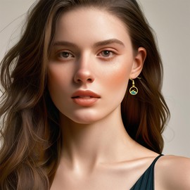 JunyiDIY Mountain Mustard Seed Earrings for Women – Hypoallergenic Christian Dangle Drop Earrings, Inspirational Faith Jewelry for Friends, Sisters, Graduations