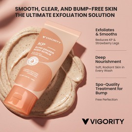 KP Bump Eraser Body Scrub, Body Exfoliating Scrub, Strawberry Legs Treatment, Exfoliating Body Wash, Strawberry Skin Treatment, Scrubs for Women & Men Exfoliation, Leg Scrub For Strawberry Legs