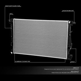 13400 Radiator Compatible with 2015-2017 Chrysler 200 2014-2018 Jeep Cherokee 2.4L 3.2L 3.6L AT Factory Style Aluminum Core Replacement Cooling Radiator 68197299AA 68197299AB 68197299AC 68229284AA