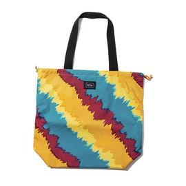 KiU K82-187 Waterproof Waterproof Tote Bag, 2-Way Eco Bag, Compact, Packable, Foldable, Cute, Stylish, Unisex, Men's, Women's, Tie Dye, Yellow