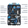 DEKOPRO Drill Set: Tool Set with 8V Blue Cordless Drill,