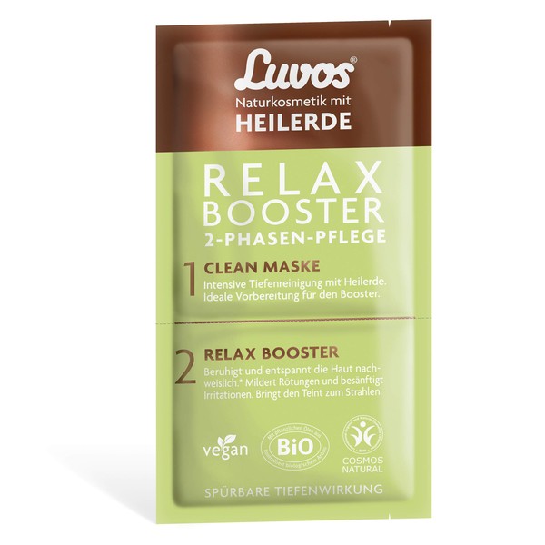 Luvos Wellness and Beauty Relax Booster Clean Mask 2 x 7.5 ml