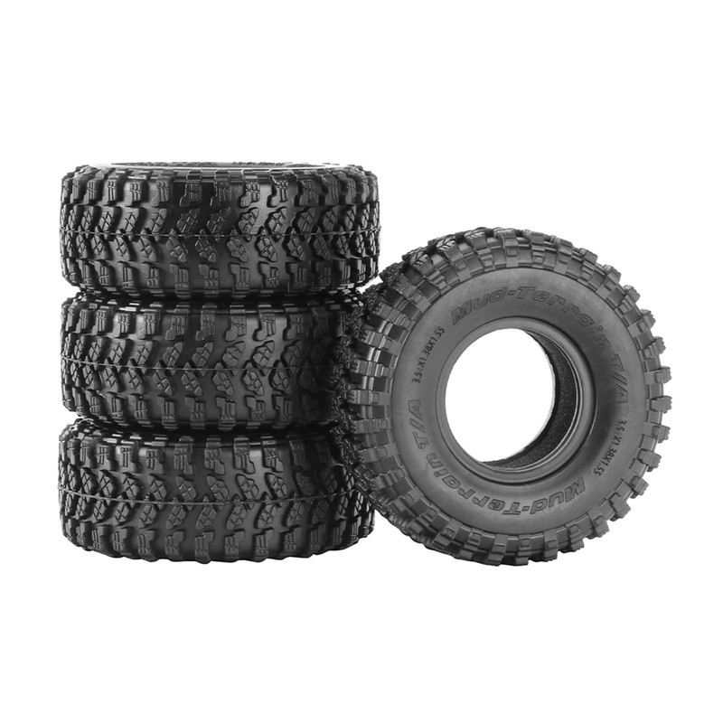 1.55 inch Tires Rubber Tyres for 1:10 RC Crawler Car