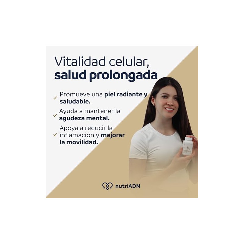 nutriADN – OMEGA 3 SUPPORT – Suplemento de Aceite de