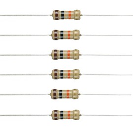 BOJACK 10K Ohm Resistors 1/2 W ±5% Carbon Film Single Resistor (Pack of 200)
