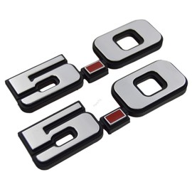 PartsTo 5.0 Fender Emblem for 1979-1993 ford Mustang F150 (2 pieces) original Classic old style Badge Exterior Performance Trim Decal