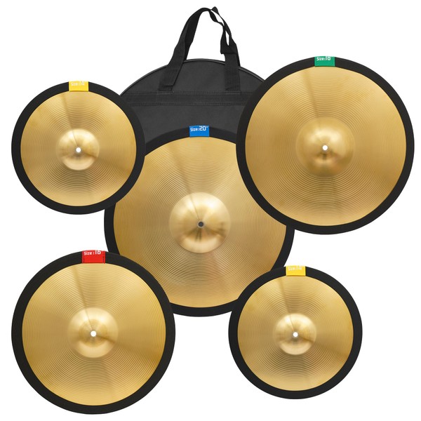 Drum Set Cymbals,Drum Cymbal, Alloy Cymbal Set 14"/14"/16"/18"/20", 5 Pieces