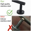 Matte Black SUS304 Stainless Steel Bath Towel Bar Single Bars