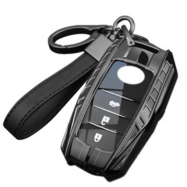 Zinc Alloy Key Fob Cover Compatible with Toyota Camry/Corolla/RAV4 - Durable Protective Key Shell(A-Style)