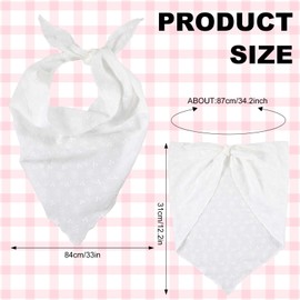 APLZGMG White Hair Bandana Headbands for Women, Floral Head Scarf Tie-Back Hair Scarves Trendy Triangle Head Kerchief for Women’s Hair