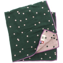 Tanaka Sangyo Imabari Towel Hand Towel BLT TOWEL Multi Towel Dot Made in Japan Green Approx. 19.7 x 19.7 inches (50 x 50 cm)