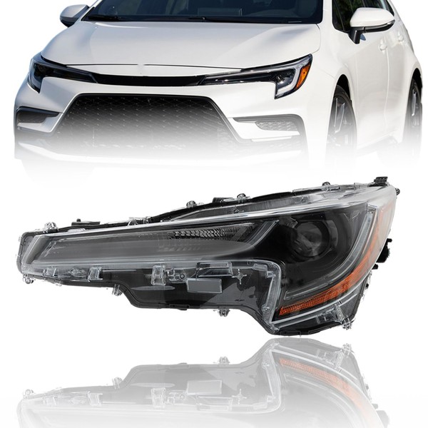 munirater Headlight Assembly Replacement for 2023 Corolla LE Left Headlamp