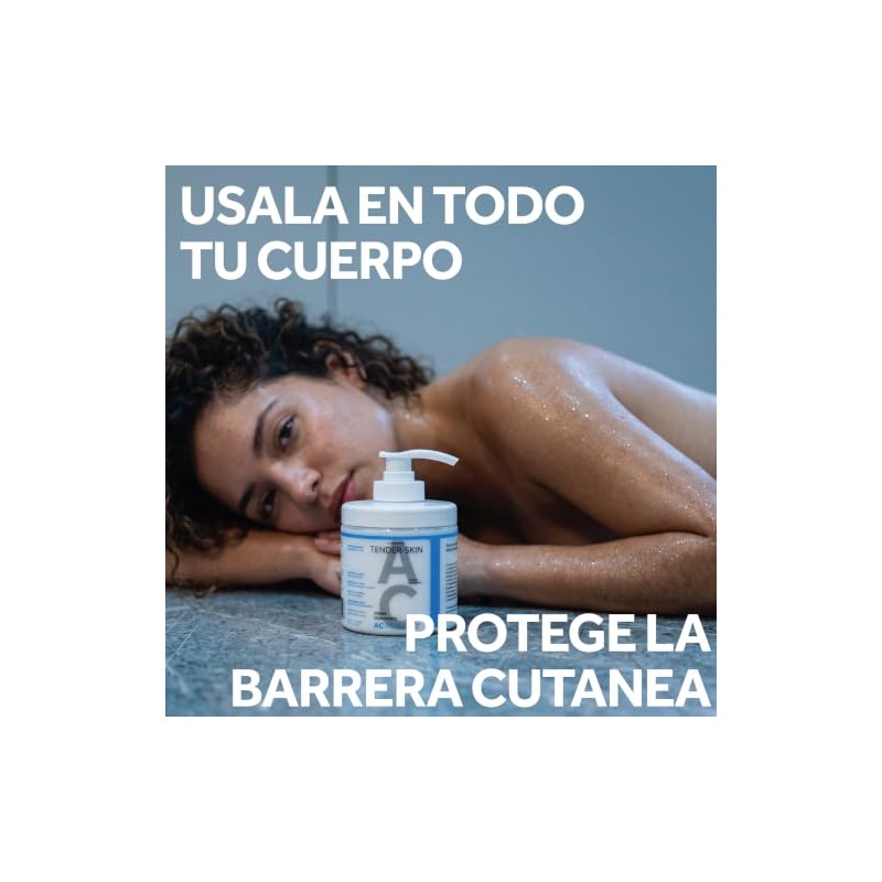Tenderskin Crema Hidratante de Uso Diario Rostro y Cuerpo AC