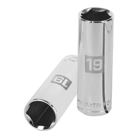 Truper D-1219-ML, Dado largos de 6 puntas mm, 19 mm, cuadro 1/2"