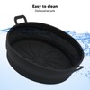 2PCS Fryer Silicone Liners Round 21cm Diameter with Handle Fryer