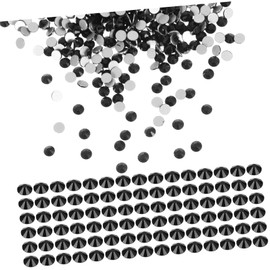 Outanaya 2-Pack Manicure Rhinestones Nail Art Tools Kit Flatback Nail Charms in Black Ss12 Ss16 1440 Pieces Each