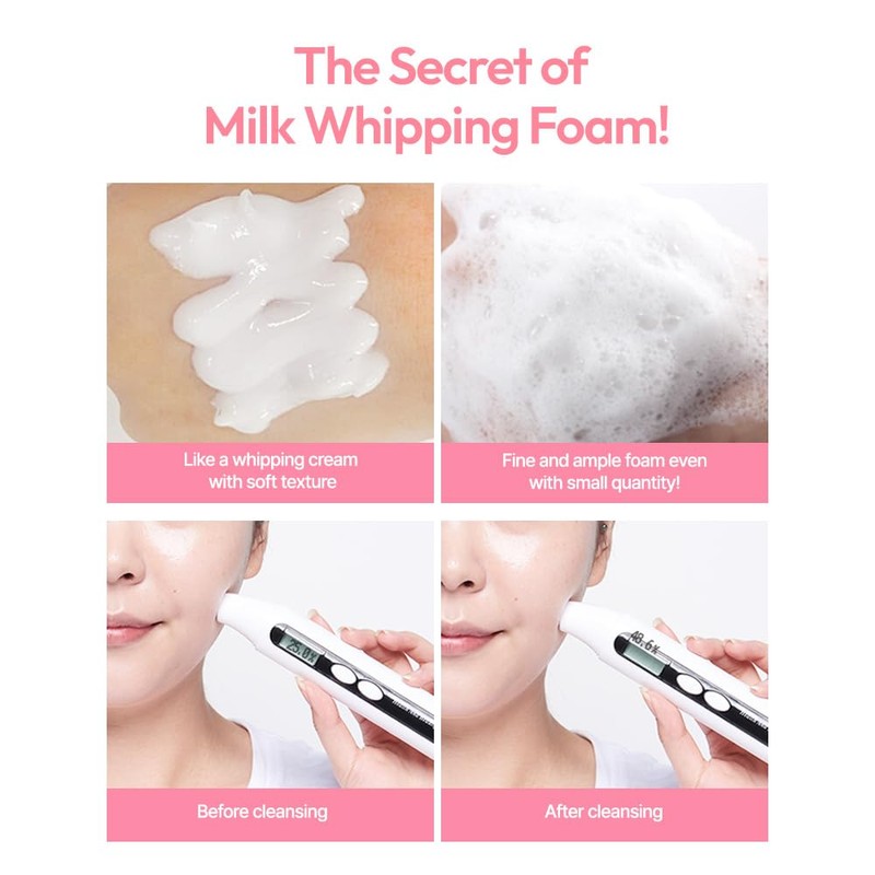 G9SKIN White in Milk Whipping Foam (120ml/4.05fl.oz) – Moisturizing Whipped
