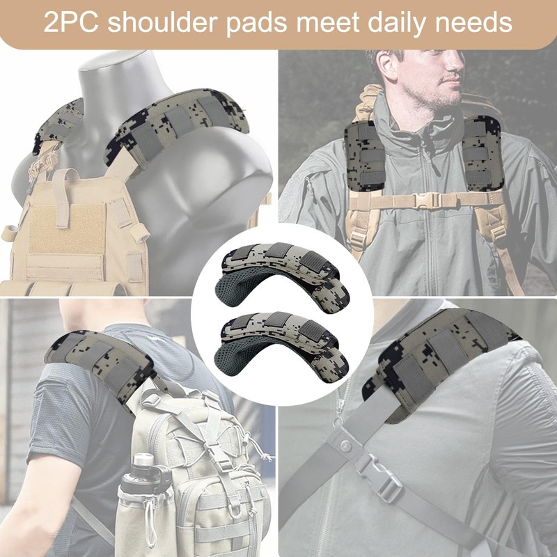 Pack of 2 Universal Wide Shoulder Pads with Ultra Thick