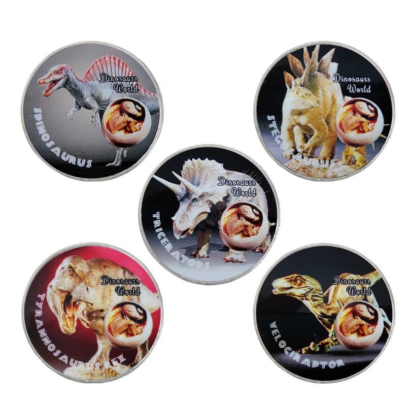Dinosaur Commemorative Coin Set, 10pcs