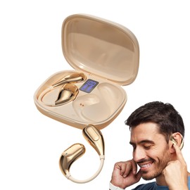 Open Ear Earbuds - Sports Wireless Ear Buds,Noise Cancelling Earphone for Motorcycle Travel Workout Game Running Airplane