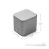 Oirlv H17901 Ring Case, 1 Piece, PU Leather, Portable, Mini,