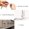 ZKSM Picture Hanging Wire 2 Packs Adjustable Stainless Steel Wire