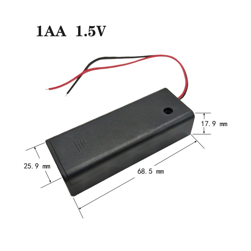 Lpdphanxfkx 6 Pcs Single AA Battery Holder with Leads Wires,