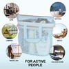 Mesh Shower Caddy Portable 10.2x9.9'' Shower Bag with Zipper &