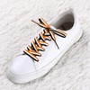 [Allegra K] Striped Canvas Shoelaces, Flat Laces, Flat Laces, Wide