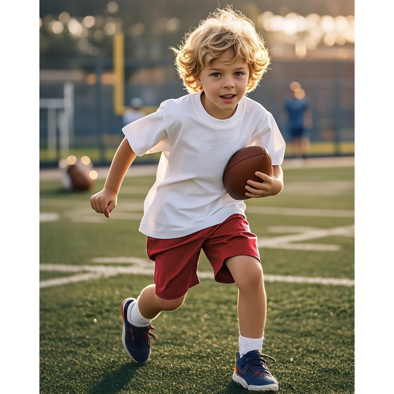 ZUEMET 5 Pack Boys Basketball Shorts Kids Youth Athletic Shorts