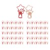100 Pcs Binder Clips Hollow Cute Star Shape Sturdy Metal