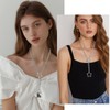XSDSLS Link Chains Necklace Goth Slip Chain Choker Necklace Punk