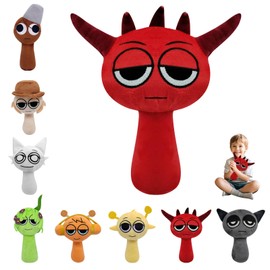 LYNBLY Sprunki Plush, 9.8 Inch Sprunki Plushies, Sprunki Plush Toys, Sprunki Game Plush Toys, Sprunki Plush Toy, Soft Stuffed Animal Pillow Figure Doll, Christmas Birthday Gifts for Adult Kids