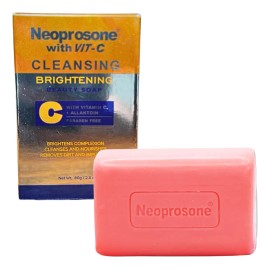 Jabón En Barra Limpiador Neoprosone Vitamina C - Para Rostro Y Cuerpo - Reduce Manchas, Blanquea Y Aclara- Hidratante Y Calmante - con Alfa Arbutina Y Aceite De Ricino -para Todo Tipo De Piel