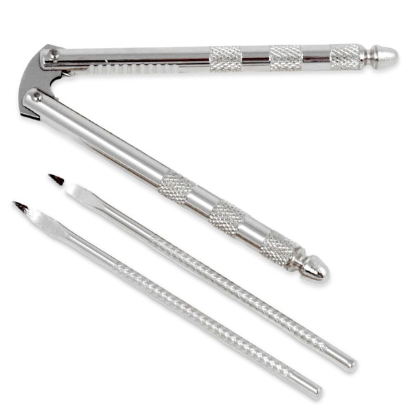 Chef Craft Classic Nut Cracker with Picks, 6.75 inch, Stainless