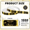 FYSUIMU 1000Pcs Black Gold Drink Tickets Roll Single Raffle Tickets