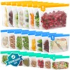 Dishwasher Safe Food Storage Bags Stand Up, 24Pack Reusable Gallon