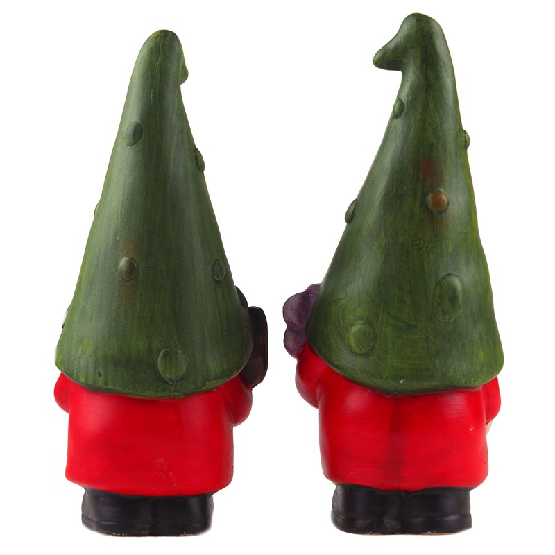 BWG Gonk 23cm Gnome Garden Ornament Figurines (Set of 2)