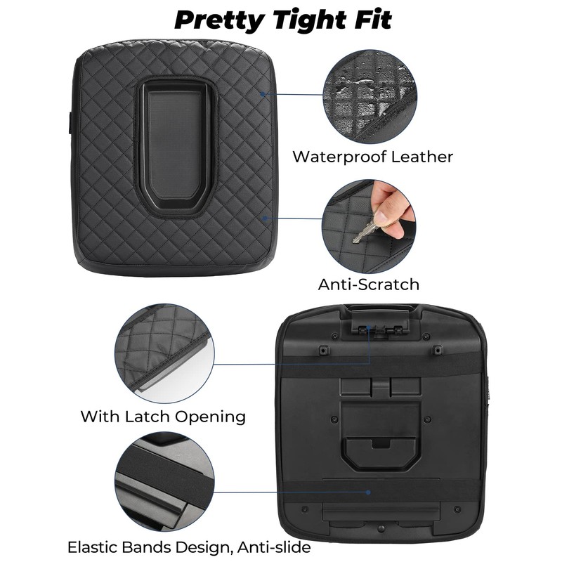 ISSYAUTO Center Console Cover Compatible with 2019-2024 Silverado Sierra Jump