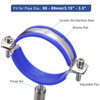 sourcing map 2Pcs Stainless Steel Pipe Supports Wall Mount Ceiling
