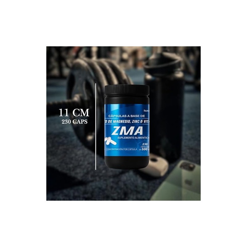 Zma Citrato Magnesio Zinc Vitamina Cápsulas 230 500 Suplemento Alimenticio