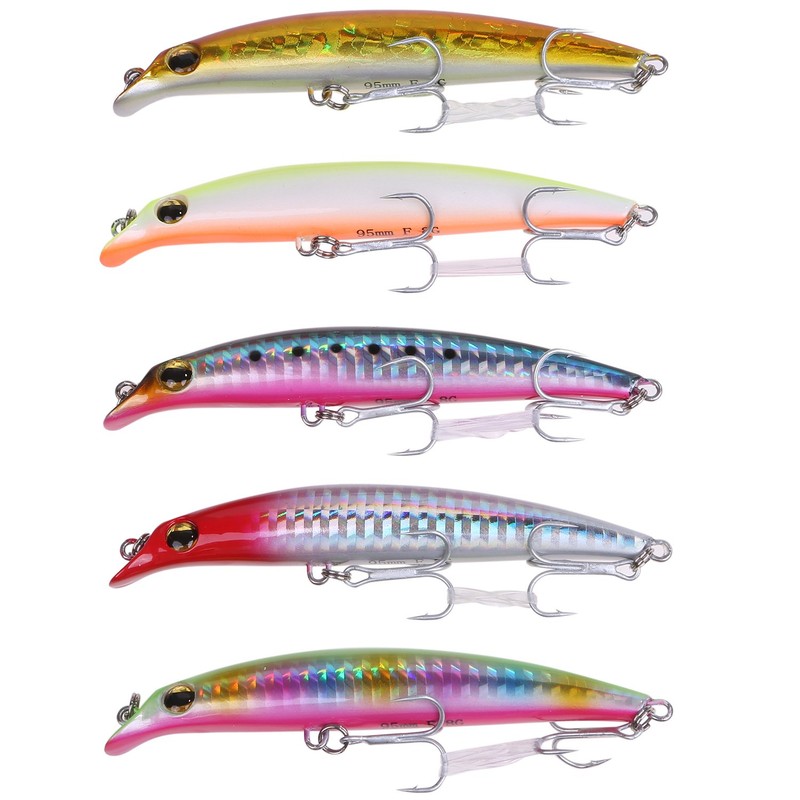 Chivas Floating Lipless Minnow Lures Flounder 95mm 8g Set of