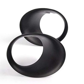 G-PLUS Fog Light Bezel Compatible with Dodge Ram 1500 2002-2008/ Fit Dodge Ram 2500 3500 2003-2009 Left&Right Fog Lamp Accessories, Faros Antiniebla 55077238AB, 55077238AD Black