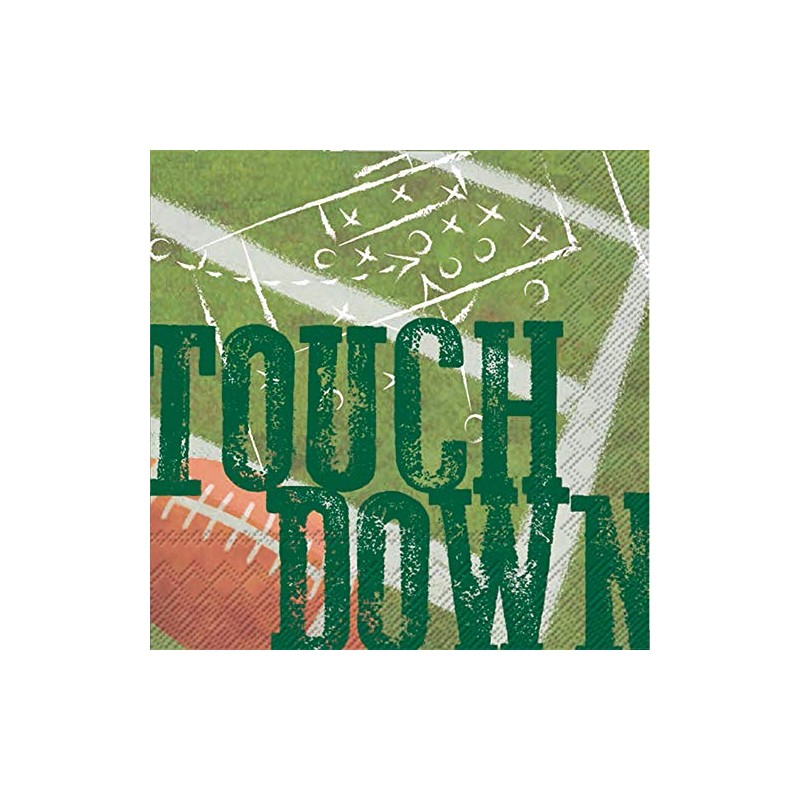 BOSTON INTERNATIONAL Touchdown Cocktail Napkin, 20 CT