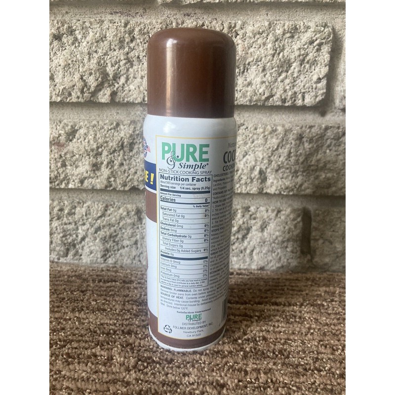 Trader Joe's PURE & SIMPLE COCONUT COOKING SPRAY NON STICK